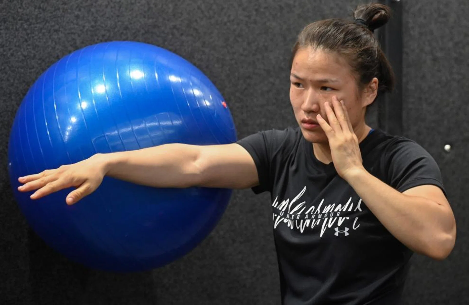 China’s first and only Ultimate Fighting Championship champion Zhang Weili has been using the UFC Performance Institute in Shanghai since it opened in June 2019.