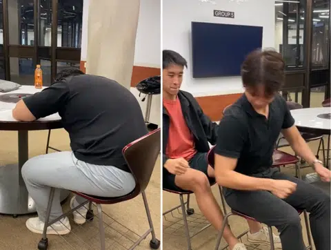 NTU students play charades in rhythm with friend's snoring