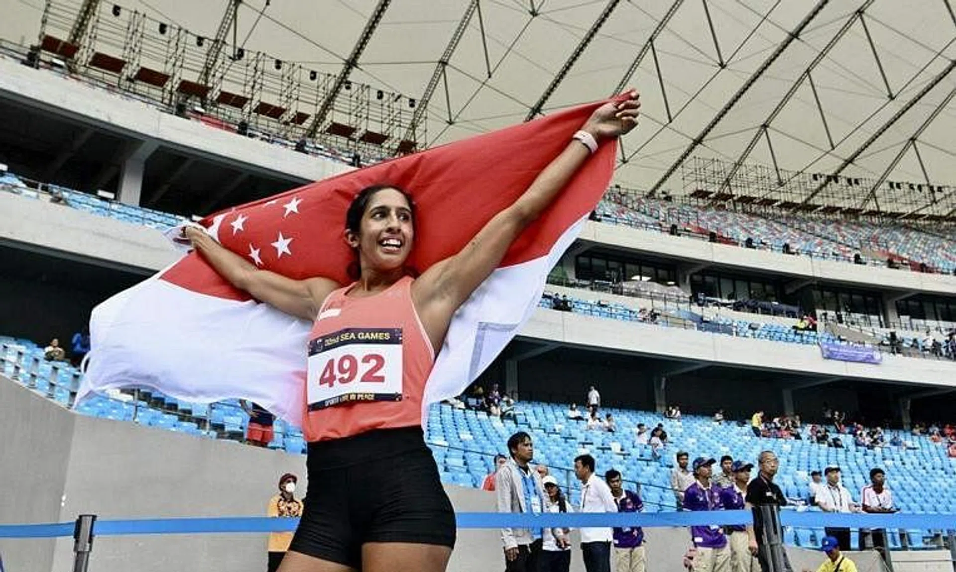 Sprinter Shanti Pereira won the women's 200m final in a time of 22.69 seconds.