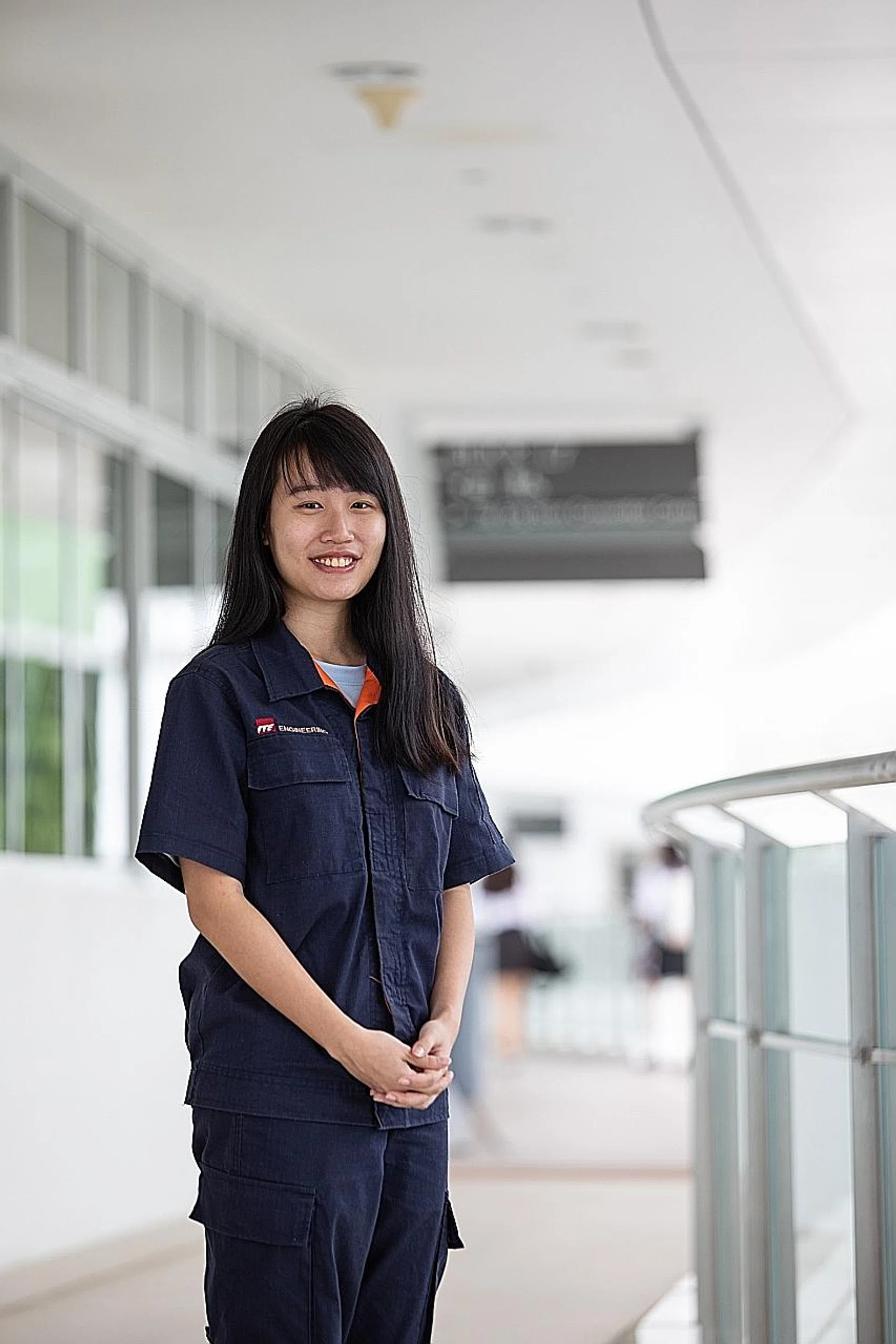 Ms Skye Toh is a first-year student taking a Higher Nitec course in engineering with business.