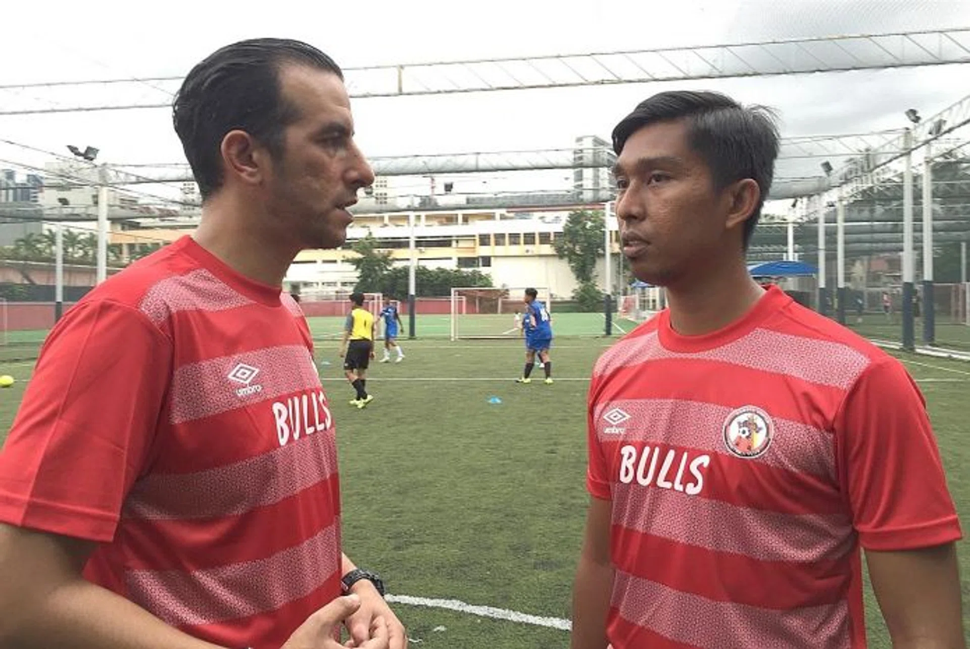 GOMBAK GANG: Former Bulls players Walid Lounis (left) and Hamqaamal Shah (right) will be coaching the youth teams.