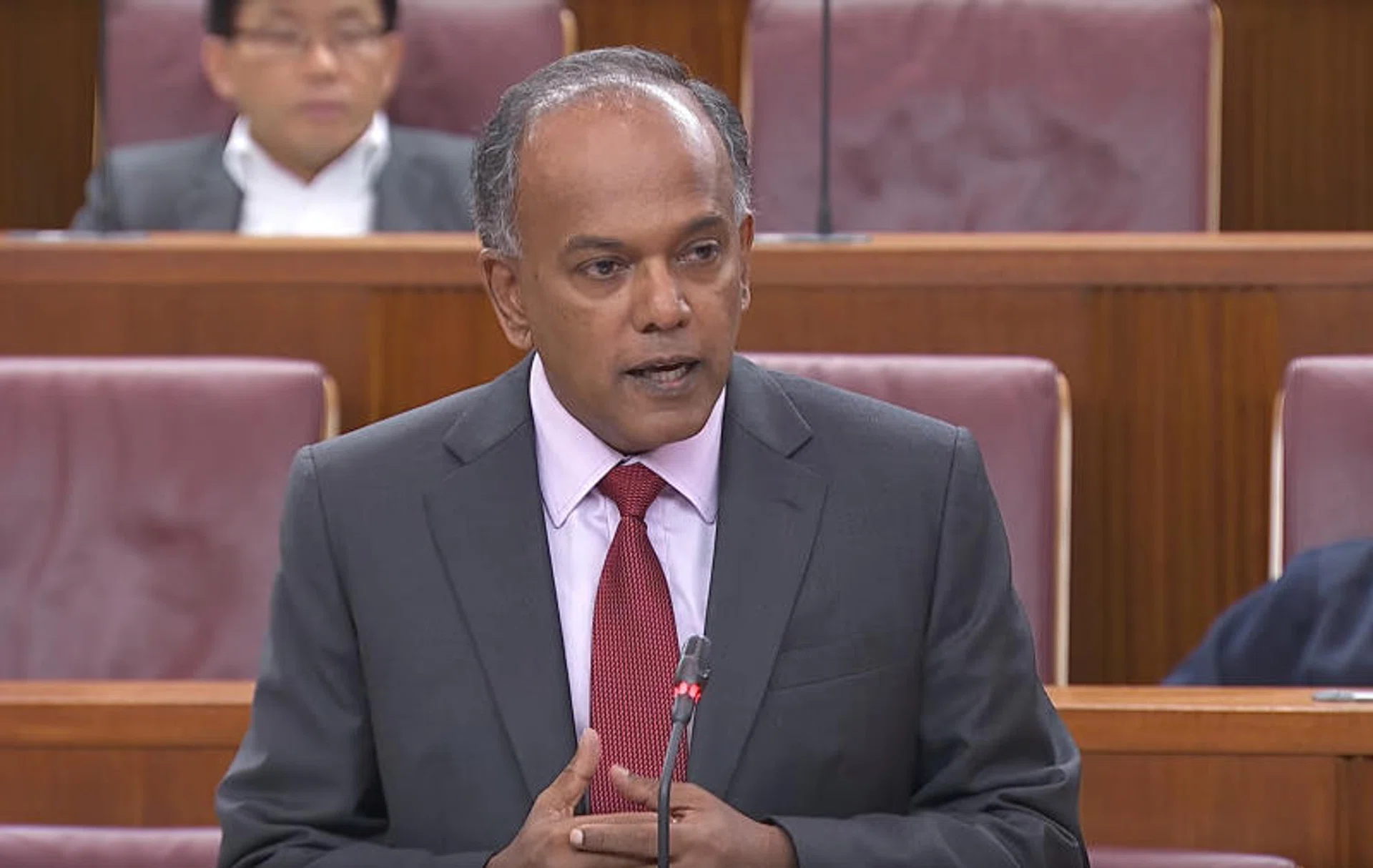 Minister for Home Affairs and Law K Shanmugam.