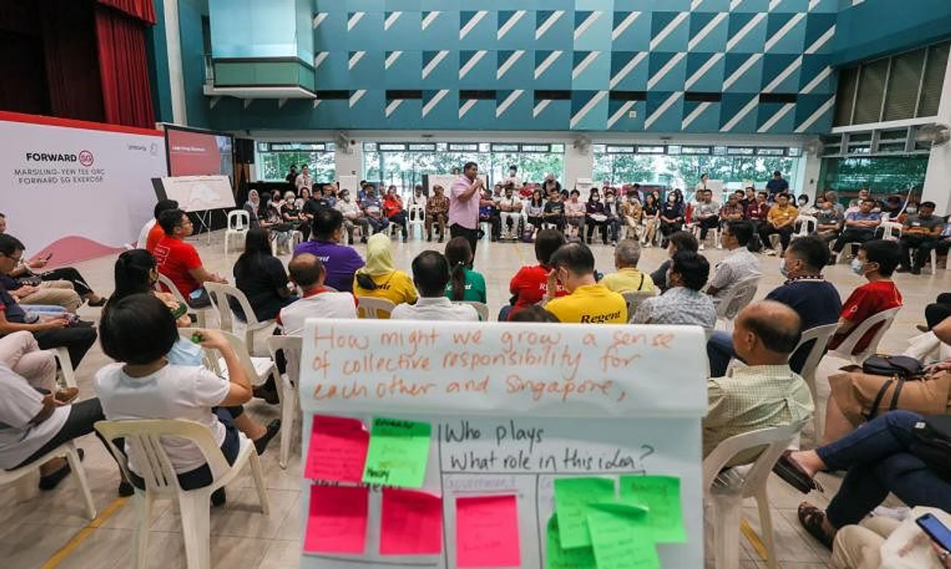 A total of 136 participants - all residents of Marsiling-Yew Tee GRC - attended the dialogue.