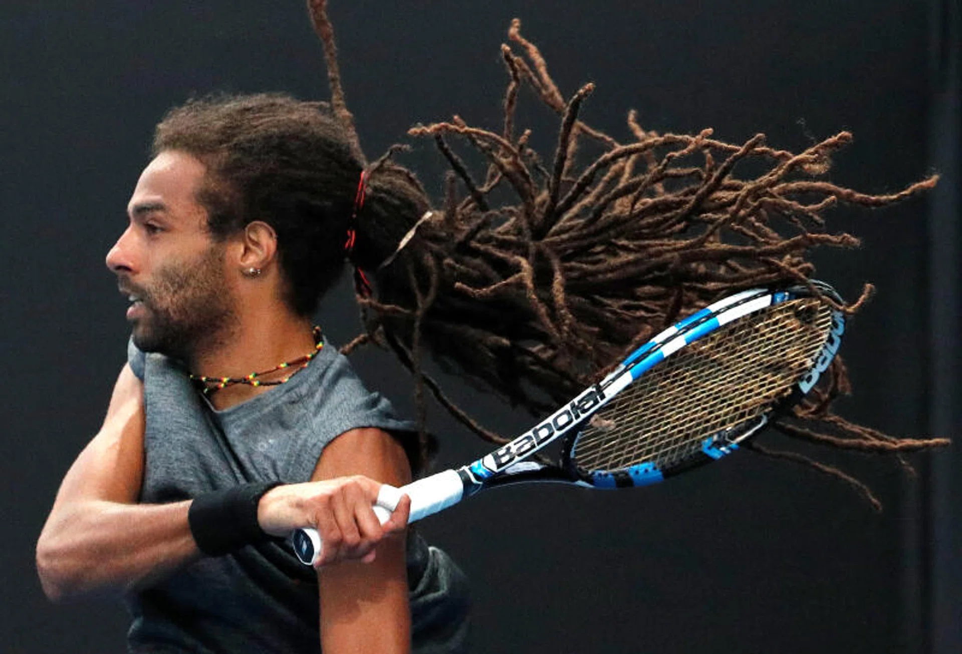 Germany's Dustin Brown (above) had famously defeated Rafael Nadal at Wimbledon in 2015.