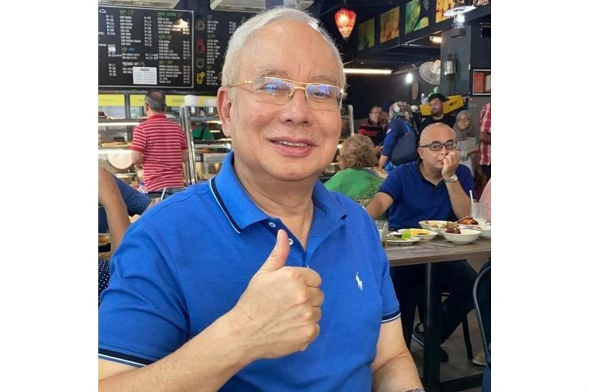 Hours after Prime Minister Muhyiddin Yassin was officially sworn in, former PM Najib Razak posted a picture of himself smiling and giving a thumbs up on social media. 