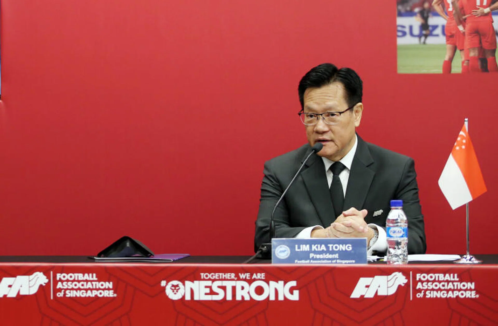 Lim Kia Tong was the FAS' first elected president when his Team LKT beat Bill Ng's Team Game Changers in 2017.