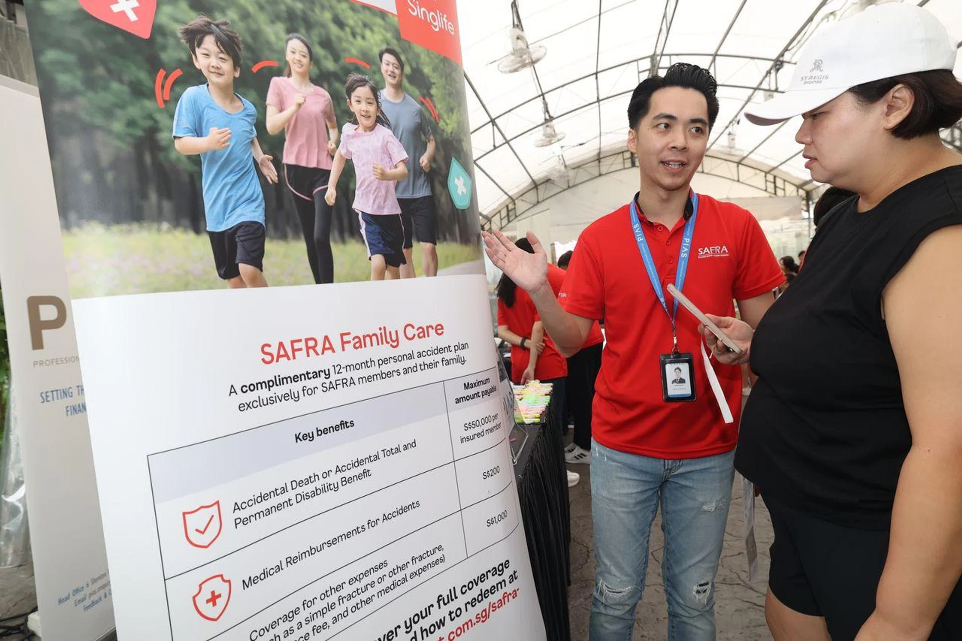Underwritten by Singlife, the 12-month personal accident insurance plan will provide $50,000 in coverage for Safra members, their spouses and children. 