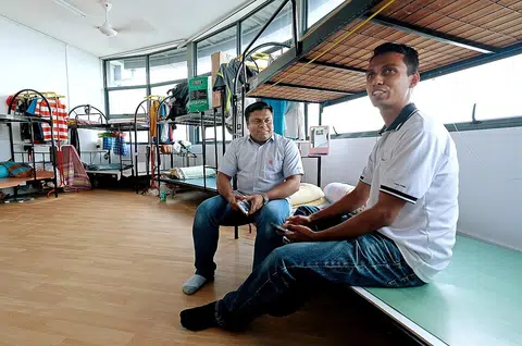 Foreign workers' home sweet home