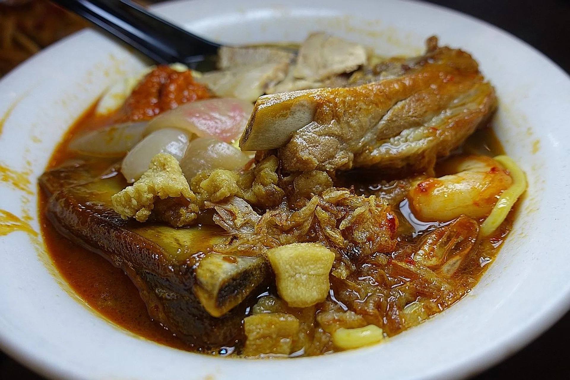 Prawn mee soup (above), Penang laksa, chendol and char kway teow. 