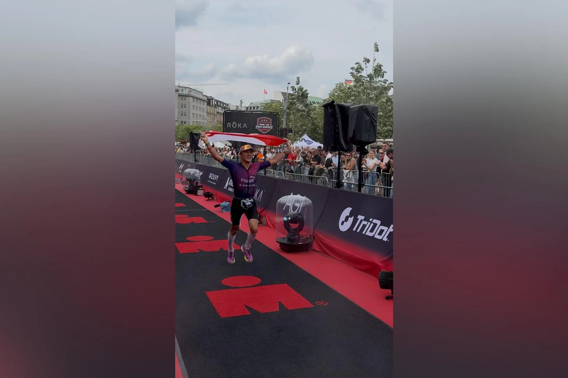 Benjamin Khoo clocked 8 hours 49 minutes and 46 seconds in Hamburg on June 1 to break his own Singapore record in the Ironman race.