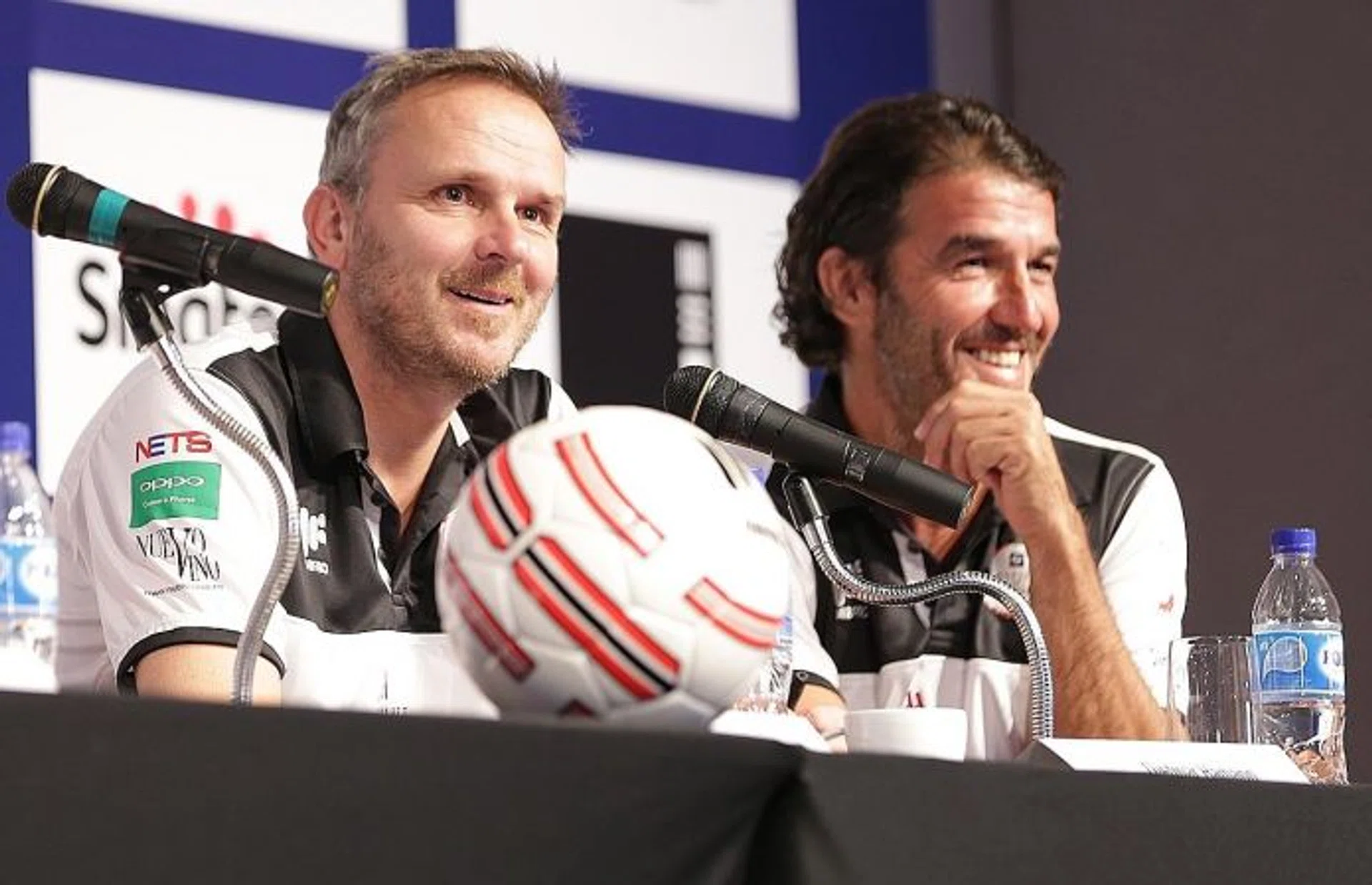 “I don’t know how often David has had the pleasure of playing Germany.” - Ex-Germany international Dietmar Hamann (left, with Karl-Heinz Riedle)