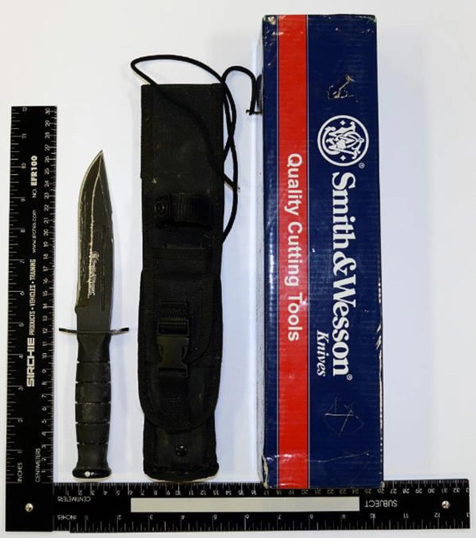 The Internal Security Department said Amirull Ali made a replica knife to practise stabbing motions and grip techniques at home. 