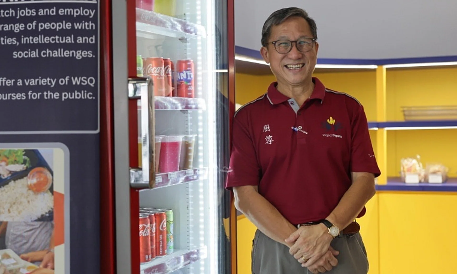 Mr Koh Seng Choon, founder and executive director of Project Dignity, at Dignity Kitchenette in the Yio Chu Kang bus interchange on Oct 10.