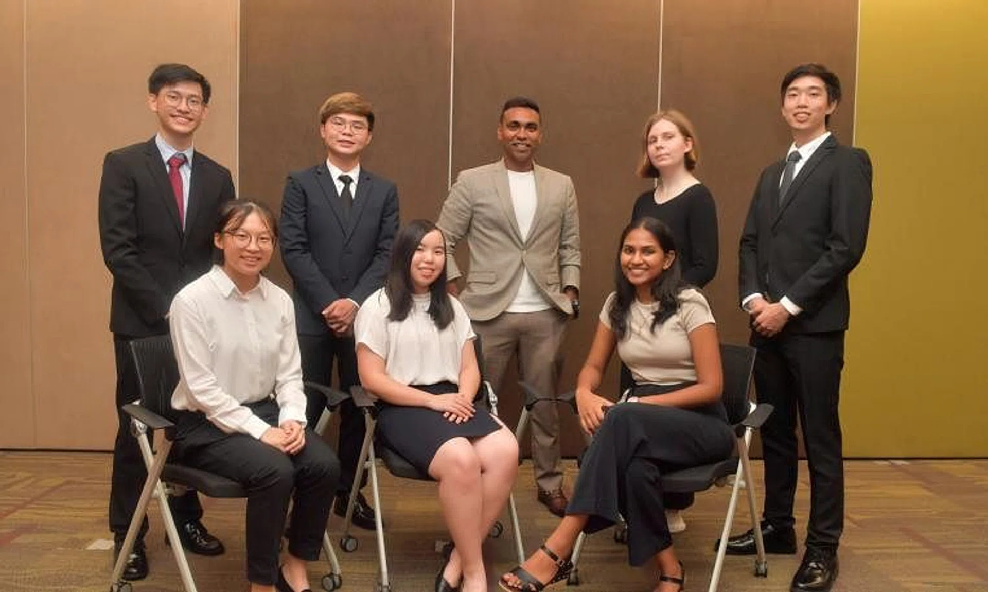 Open category winners (clockwise from left) Christian Emmanuel Lim, Irving Shua, Yudara Kularathne, Anastasiia Tikhonova, Marcus Hooi, Devan Pooja, Jaime Pang and Chen Kai Yi.