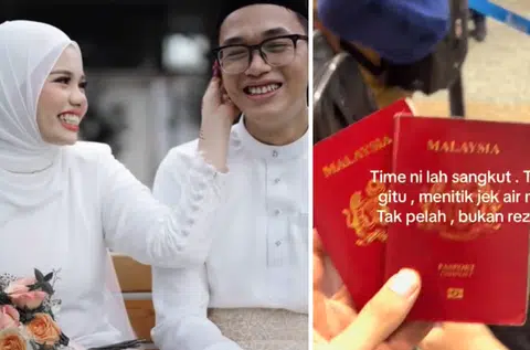 Malaysia couple's honeymoon ruined by wet passport