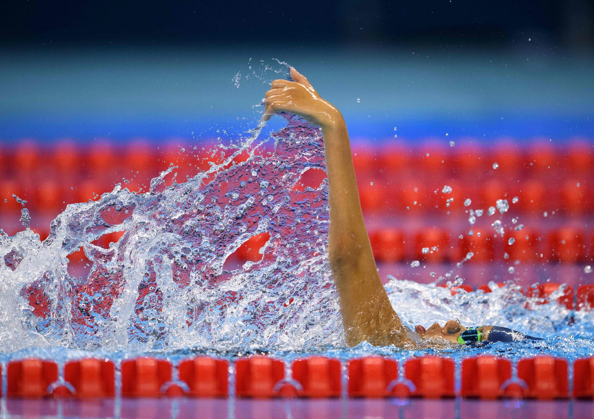 RECORD-BREAKER: Yip Pin Xiu, who has muscular dystrophy, won her second gold yesterday with a time of 2min 7.09sec in the 100m backstroke S2.