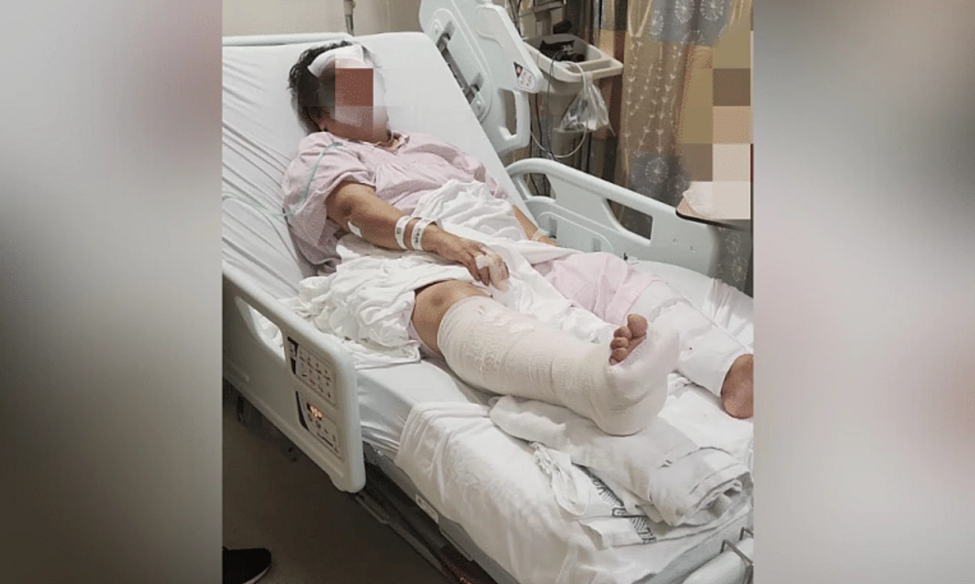 The elderly victim’s daughter said her mother suffered a head injury and fracture to her right leg, among other injuries.