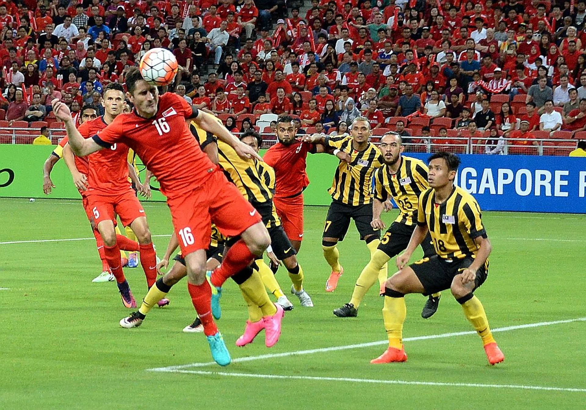 Tampines' new signing Daniel Bennett (No. 16) is tied with Shahril Ishak as Singapore's most-capped player, with 132 appearances each. 