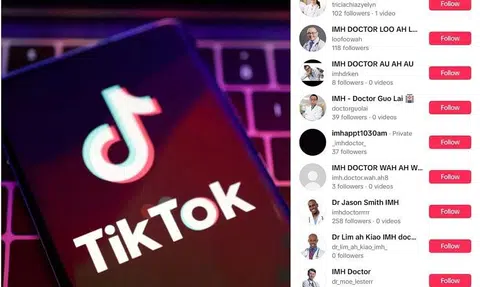 TikTok users posing as doctors from IMH to post nuisance comments
