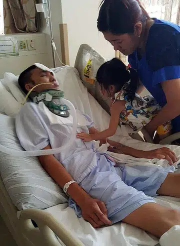 Biker still in coma. Wife wants to tell him she's pregnant