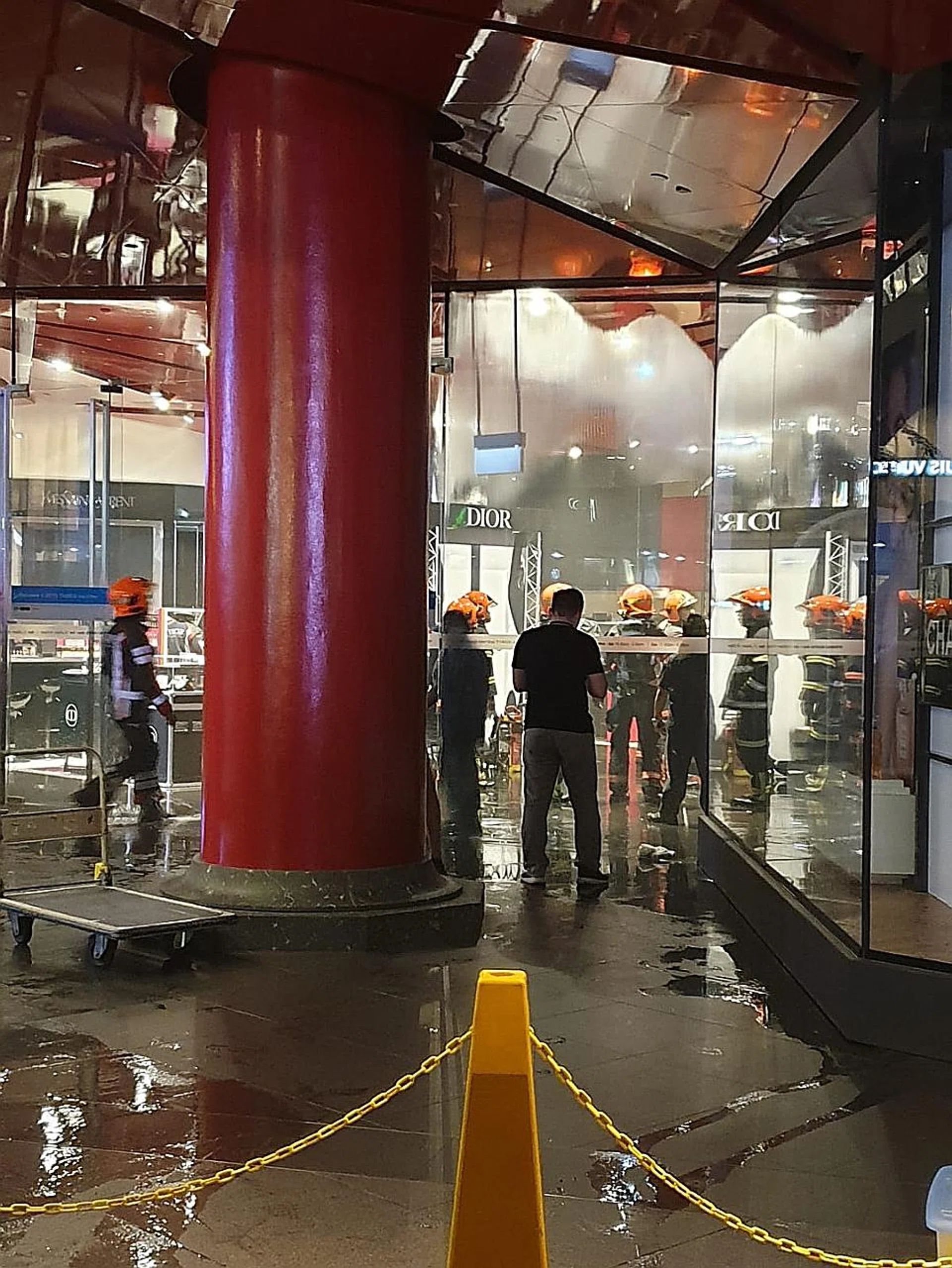 There was a fire at Tang Plaza on Saturday. 