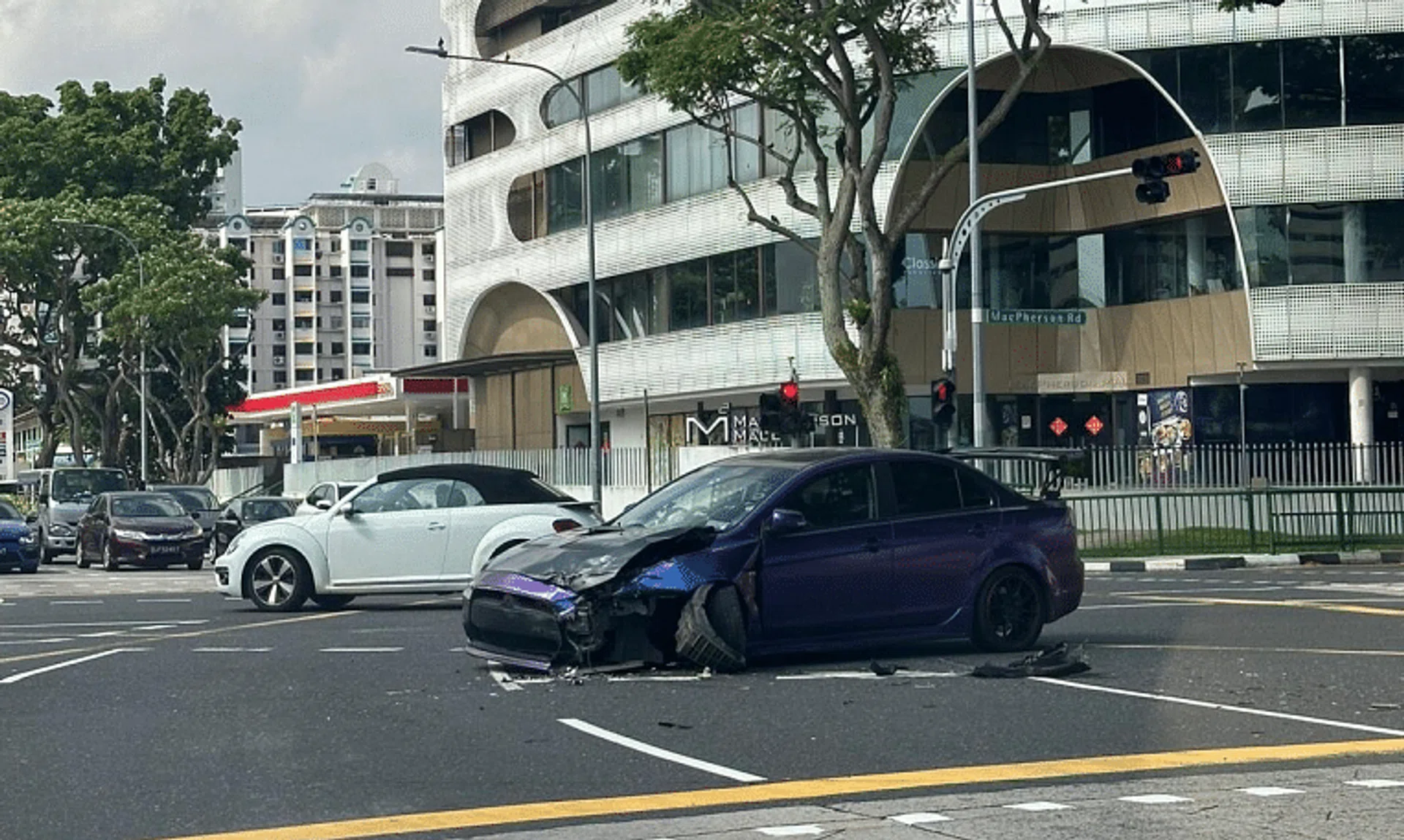 The accident took place at the junction of Macpherson Road and Aljunied Road.