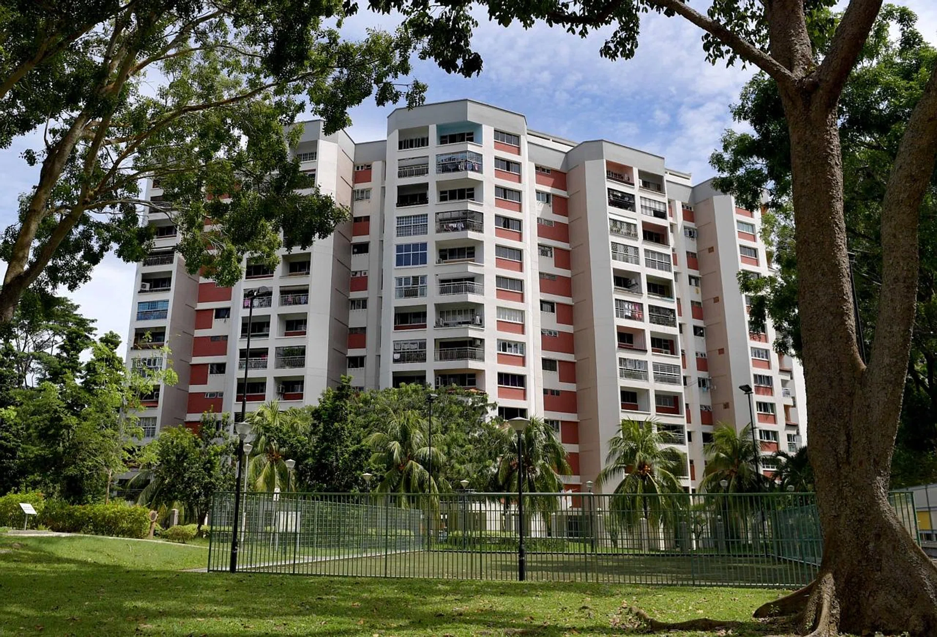 Former Housing and Urban Development Company estate Tampines Court. 