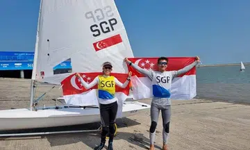 Singapore sailors win first medals at Asian Games