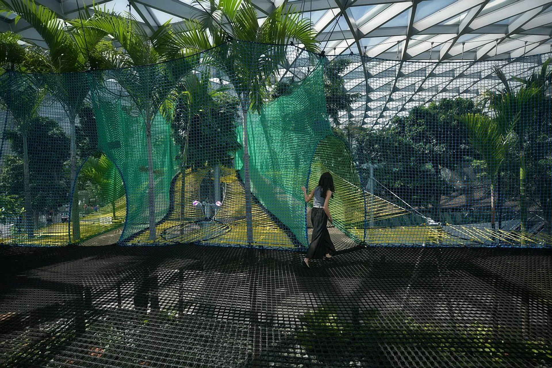 The sky nets attraction opened last Monday. 