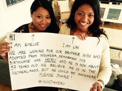 Reunited twin sisters find missing twin brothers after online plea