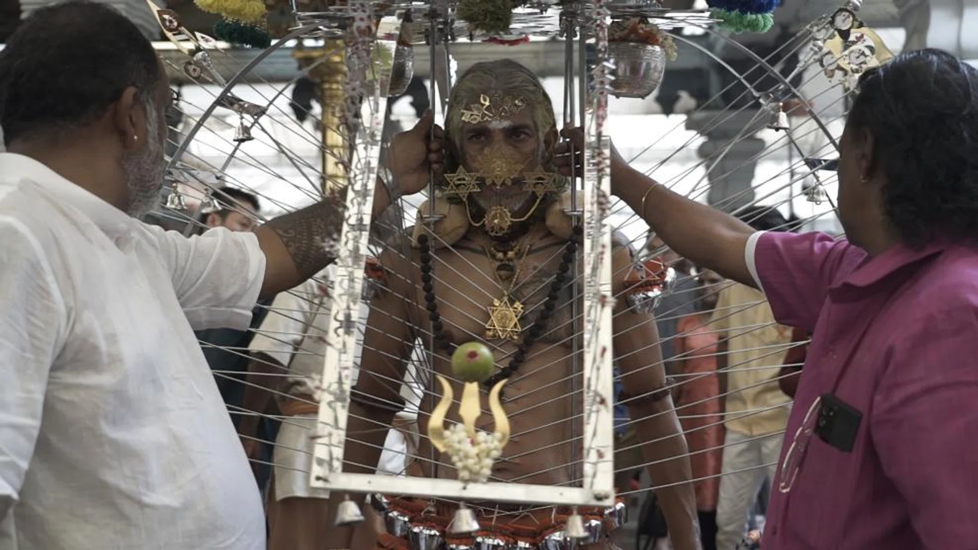 Mr S. Ramanathan has been carrying the kavadi during Thaipusam since he was a teenager.