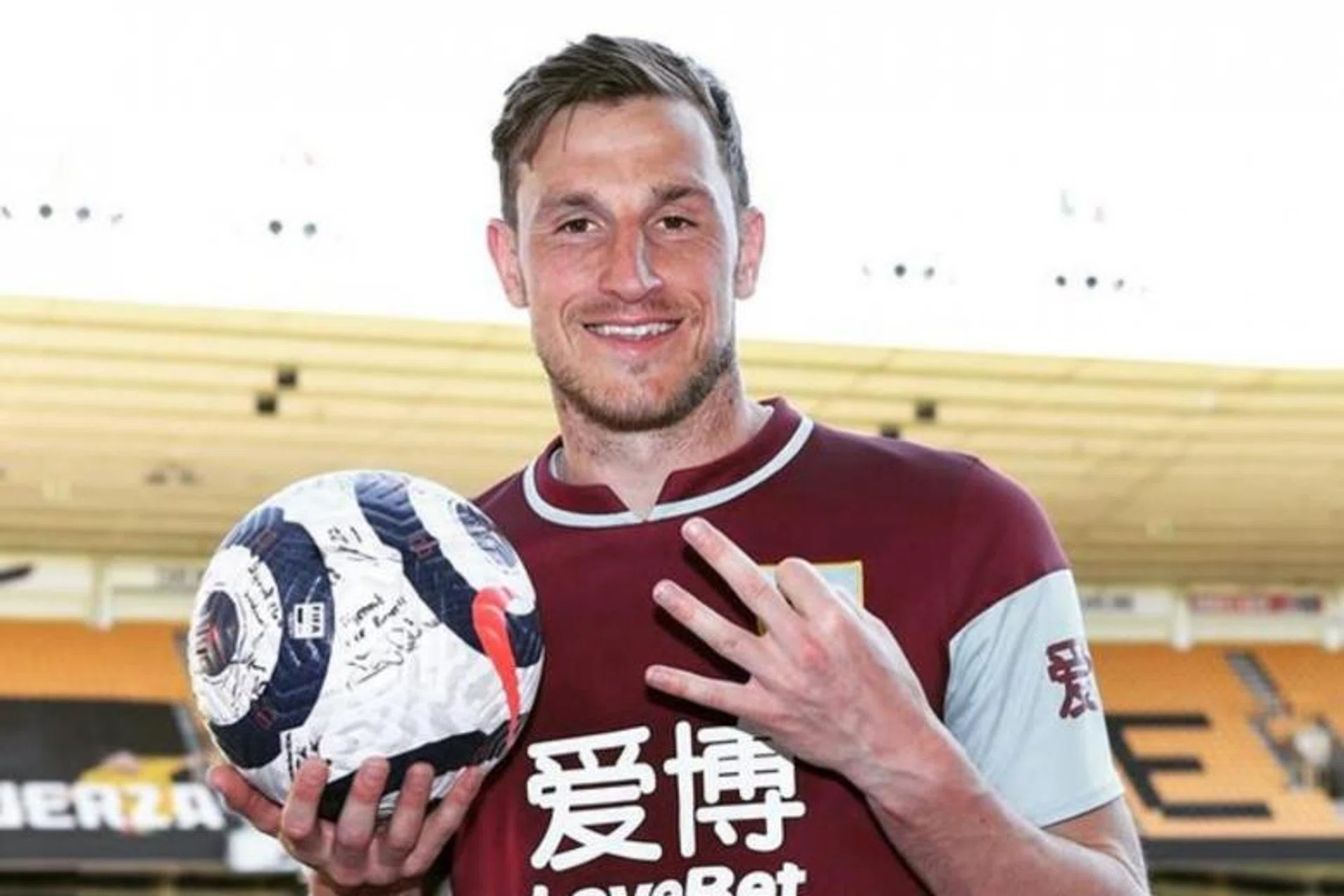Chris Wood has scored three goals in 21 matches for Burnley in all competitions this season.
