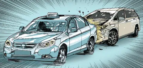 Cabby drives against traffic to chase driver who hit him