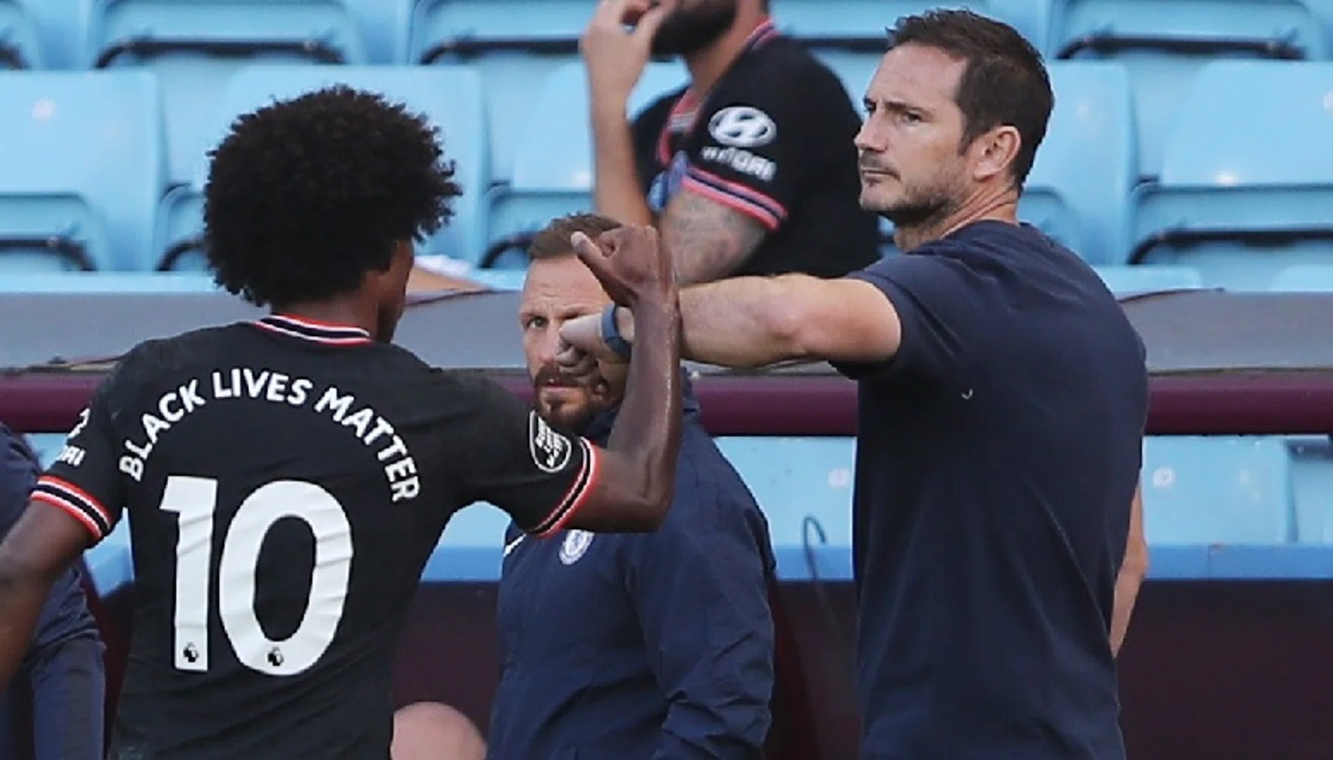 Frank Lampard (right) took over as Chelsea manager last summer, after just one season in management at Championship side Derby County.