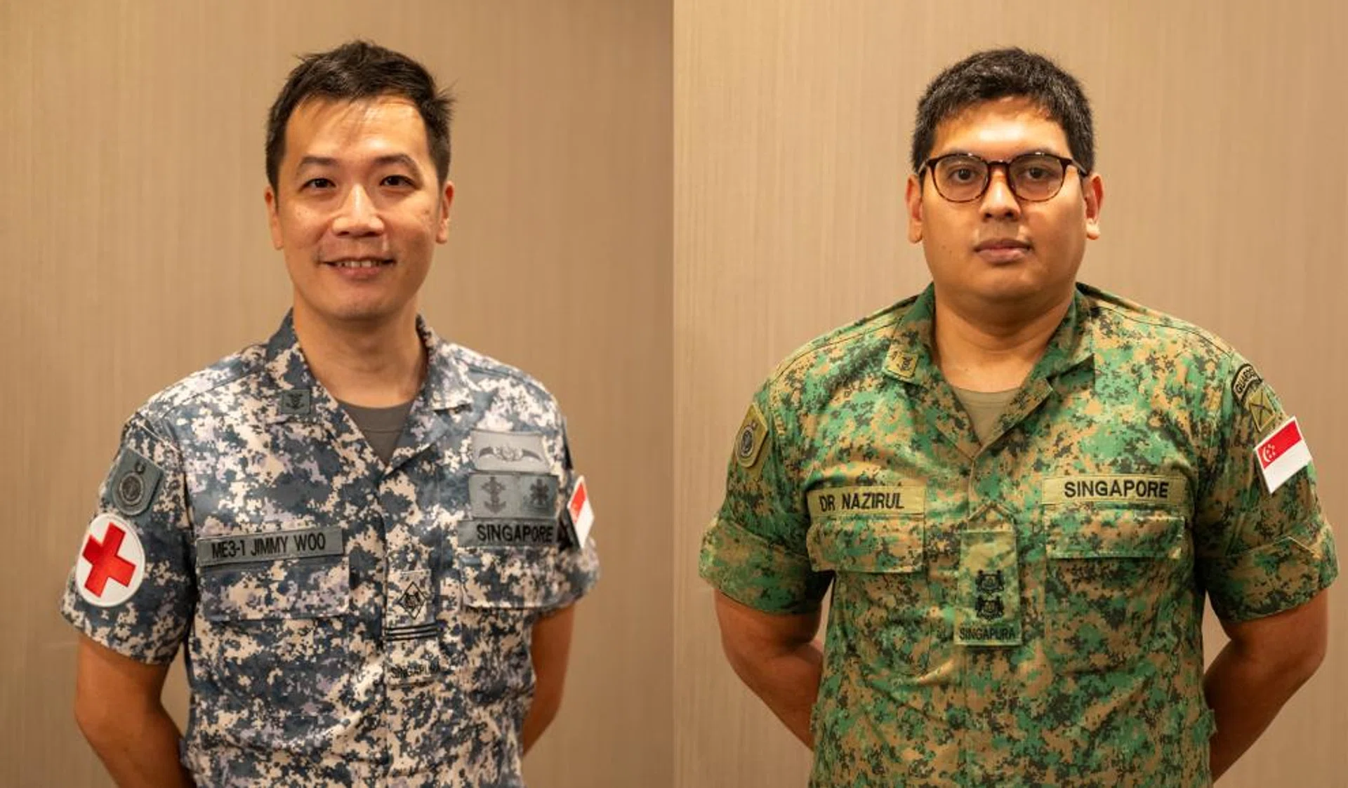 ME3 Jimmy Woo Ying Ming and LTC (Dr) Nazirul Hannan Bin Abdul Aziz.