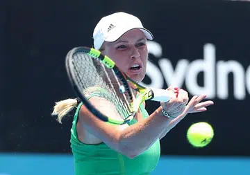 Wozniacki wilts in Sydney heat