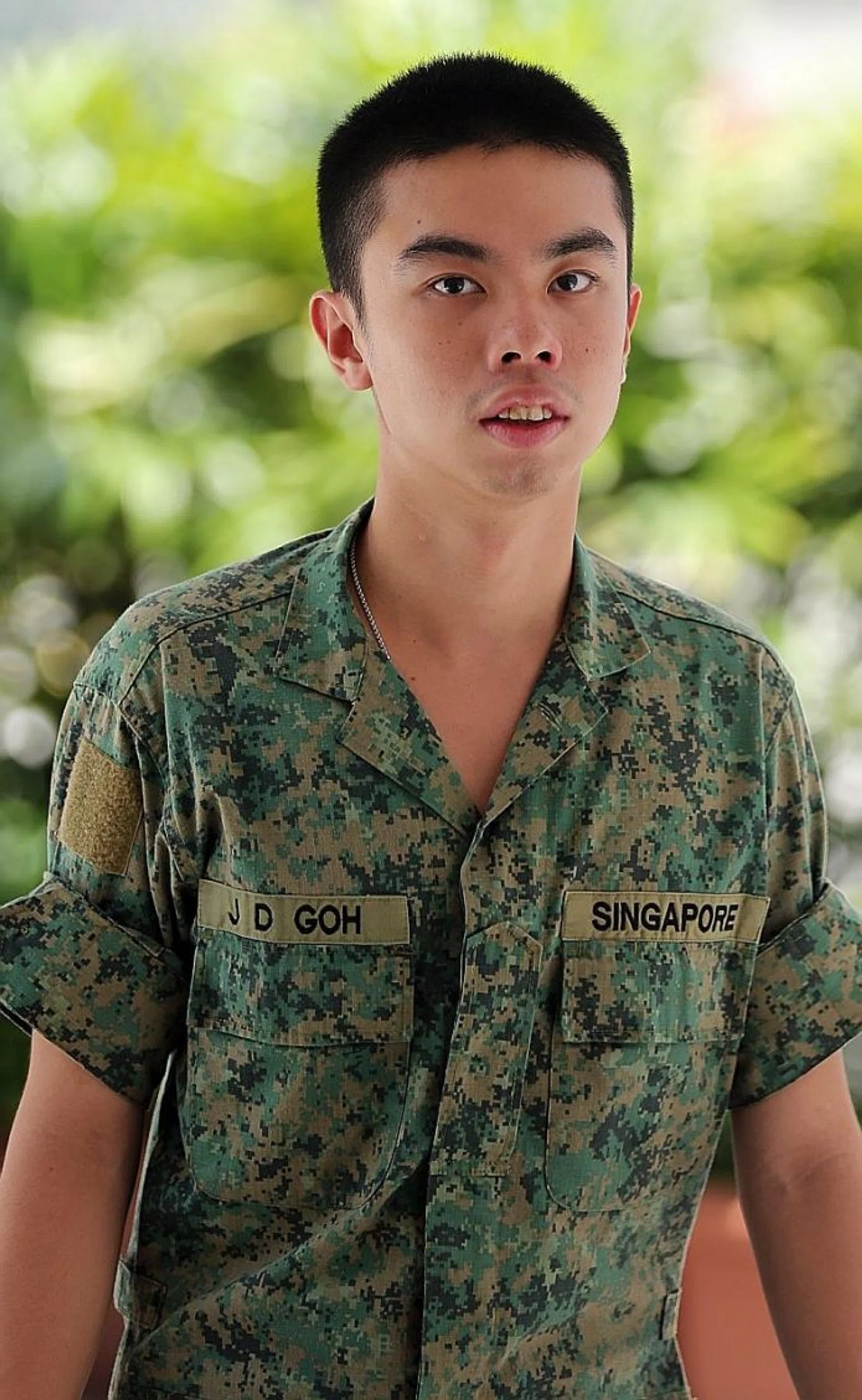 GUILTY: Full-time national serviceman Jandej Goh pleaded guilty to his racing and speeding offences.