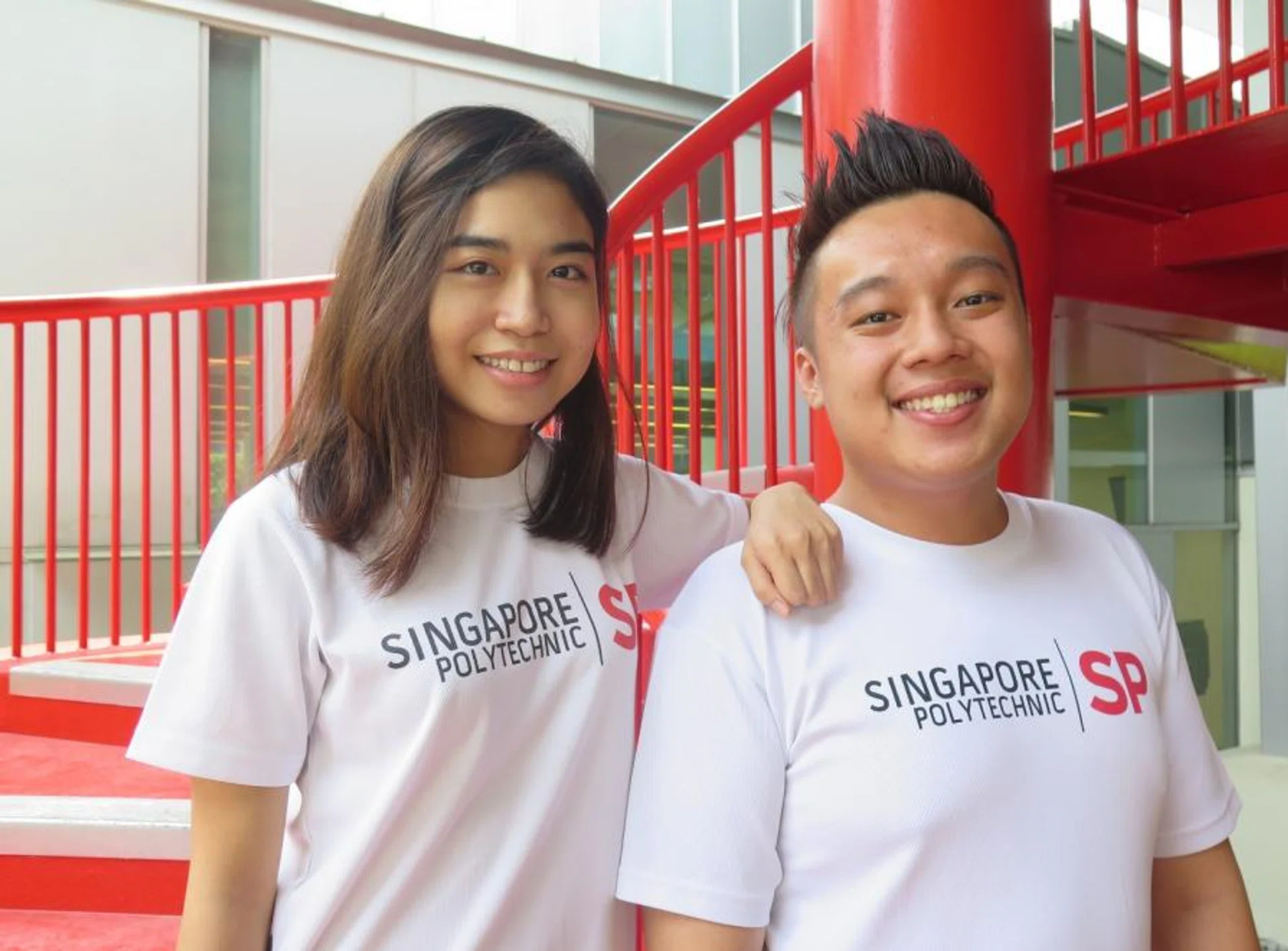 DADP students Nursyairah Shahlihin and Bryan Tan were in SP’s pilot run of the enhanced internship. 