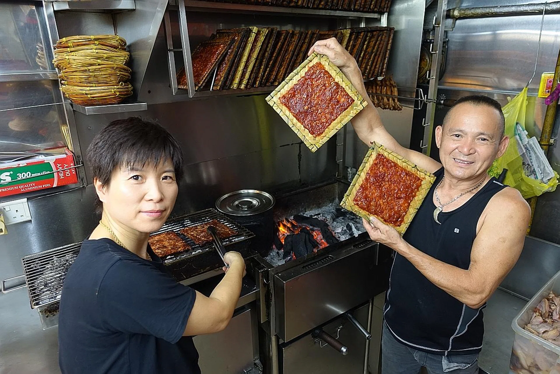 (Above) Mr Chang Kay Hui and his wife. 