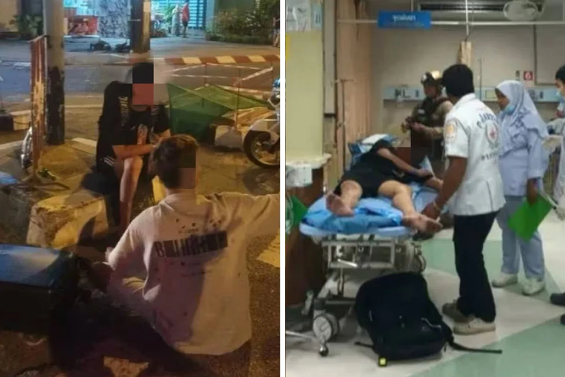 The situation escalated into a full-blown brawl with a security guard, leaving all three men injured and requiring hospital treatment.