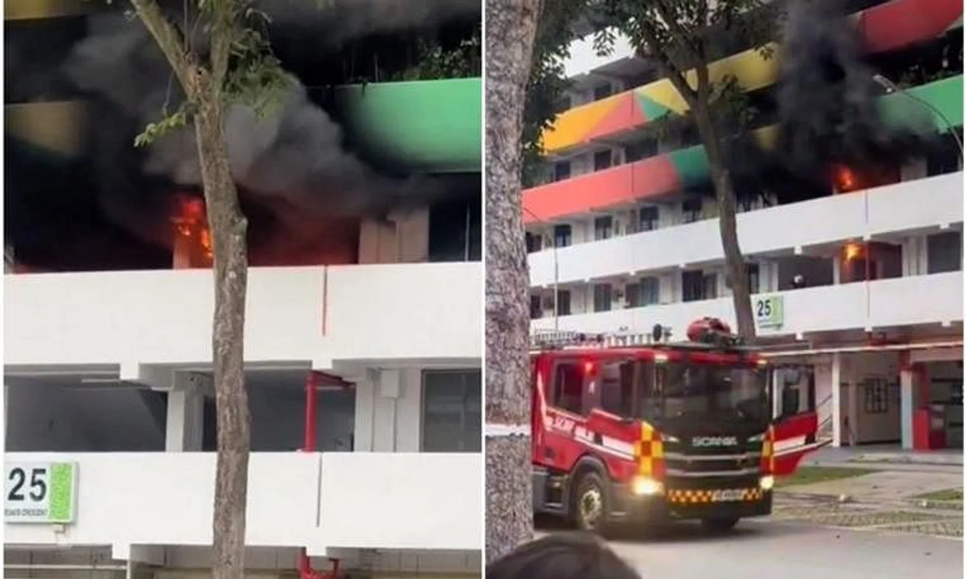 There were no reported injuries, said SCDF, adding that the cause of the fire is under investigation.