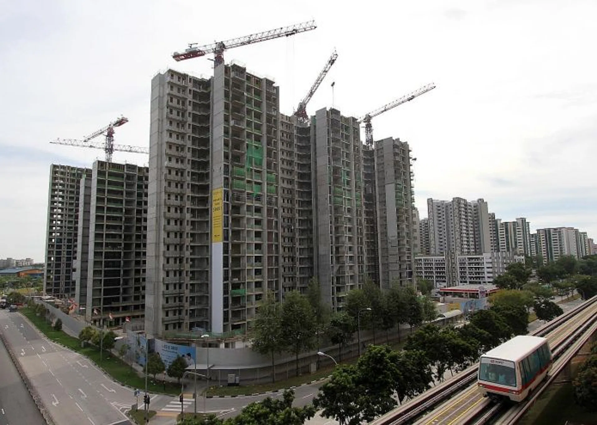 FIGHTS: The construction site where one fight took place.
