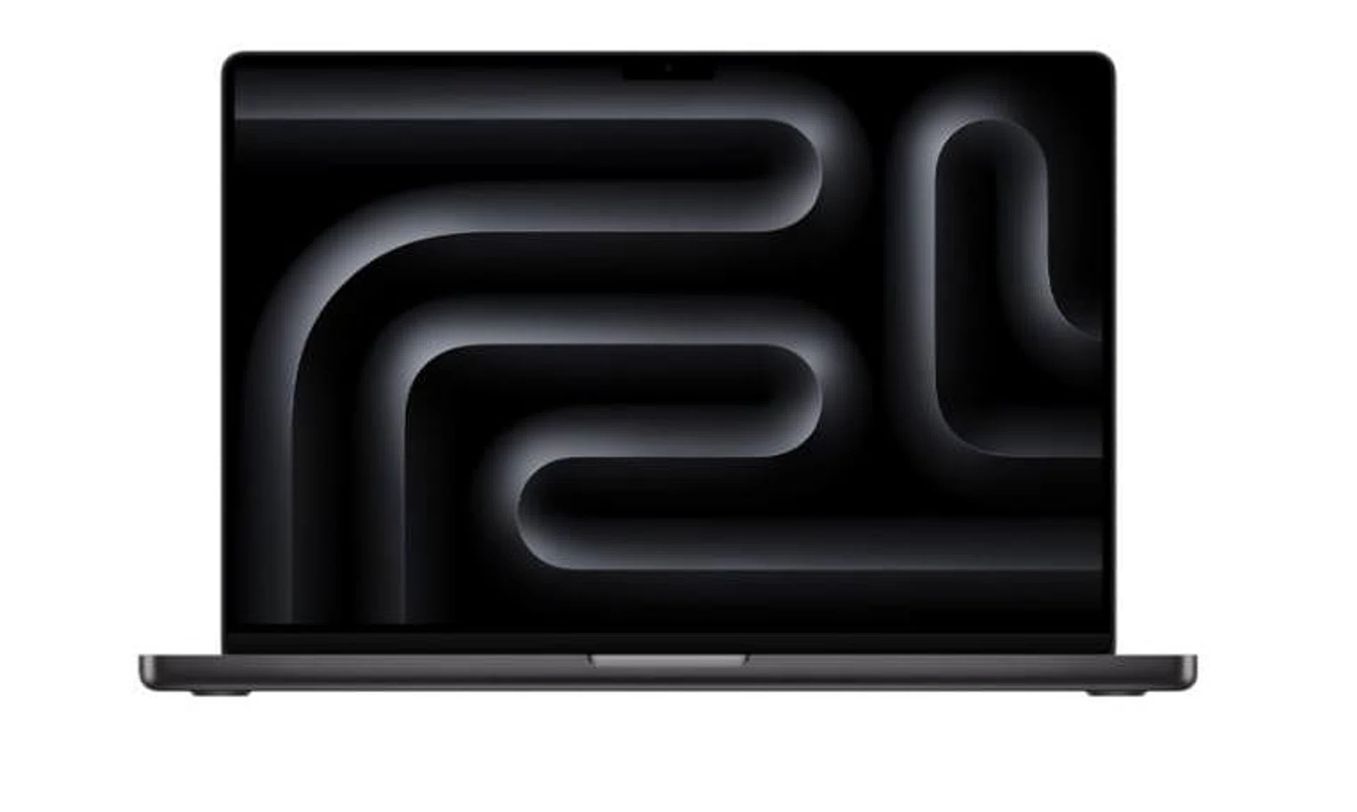 The new MacBook Pro 16” in Space Black. The new computers and the M3, M3 Pro and M3 Max chips were unveiled at an online event. 