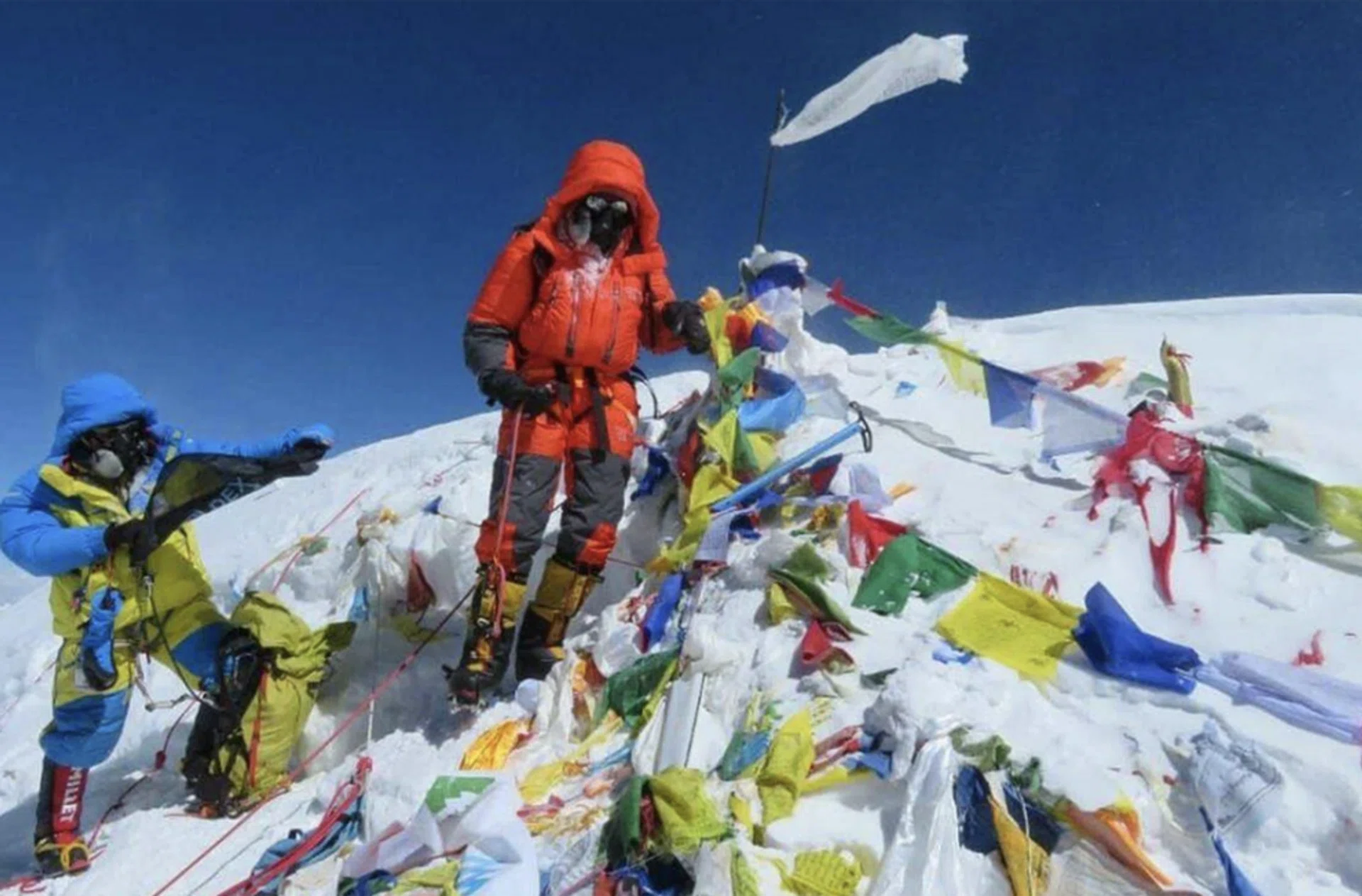 Mr Shrinivas Sainis Dattatraya reached the summit of Mount Everest on May 19, 2023, but went missing soon after. Photo: Prakash Chandra Devkota