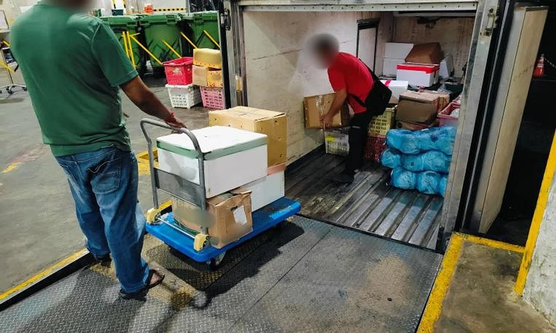 A truck was found with about 160kg of undeclared and under-declared produce.