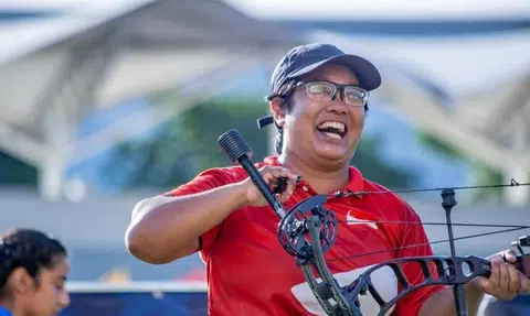 Singapore's Nur Syahidah Alim claims gold at the Asian Para Archery Championships