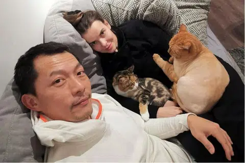 Ix Shen's wife and four cats keep him going in Ukraine