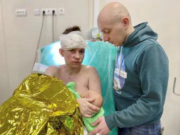 Ukrainian mum shielded baby from blast as civilian toll mounts