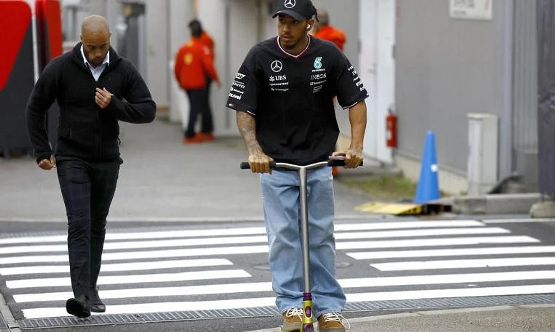 Formula One F1 - Japanese Grand Prix - Suzuka Circuit, Suzuka, Japan - April 5, 2024 Mercedes' Lewis Hamilton after practice REUTERS/Issei Kato