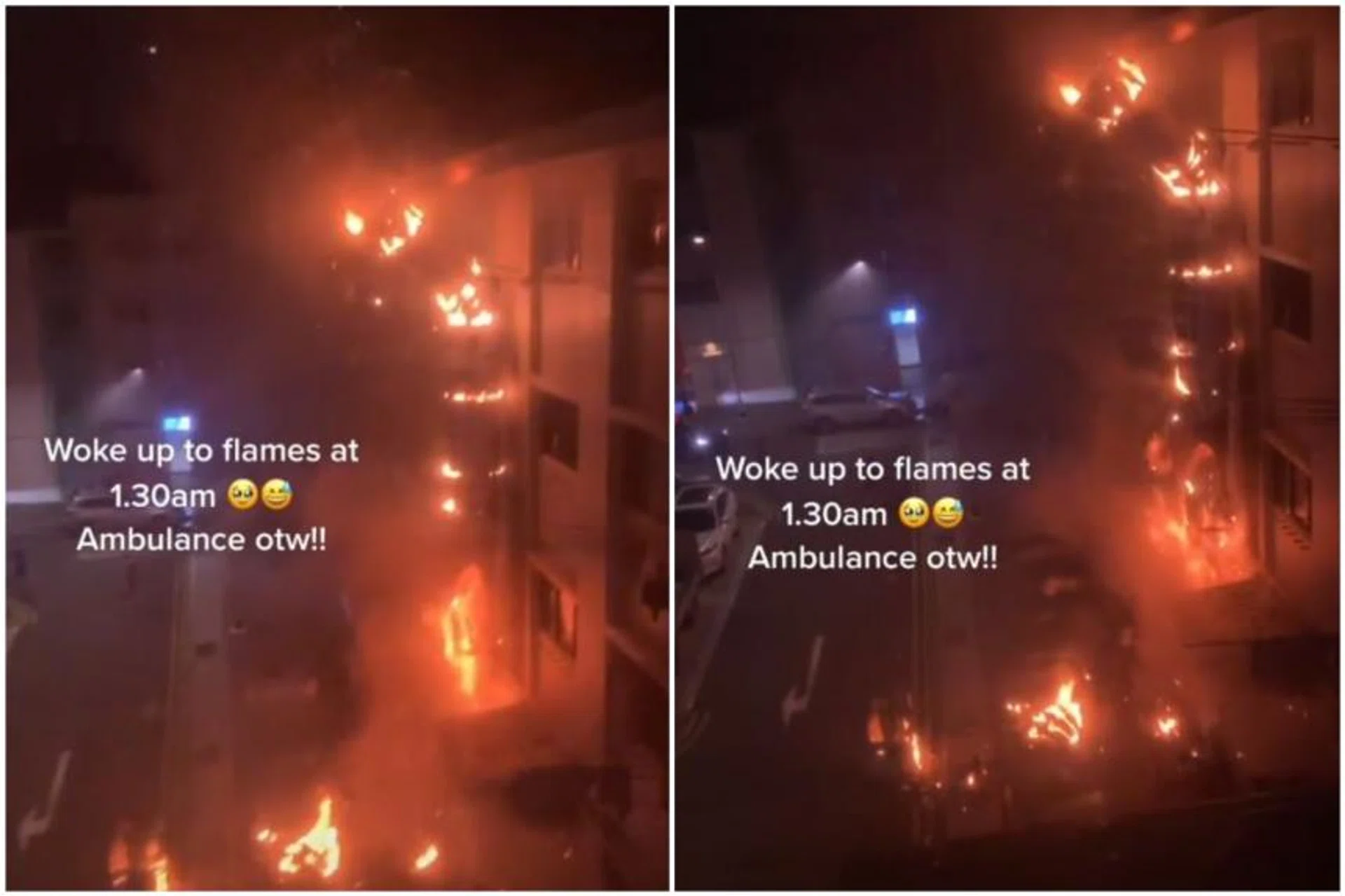 SCDF said that the fire involved the kitchen exhaust ducting of a coffee shop.